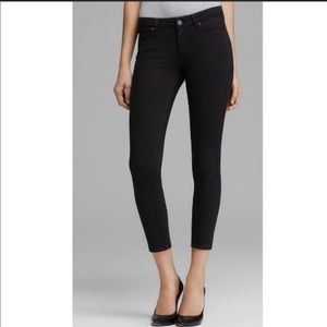 Paige Black Verdugo Crop Skinny Jeans size 24